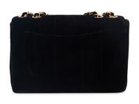 CHANEL VELVET JUMBO FLAP BAG