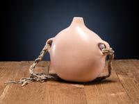 Buffware Pottery Canteen, with Rabbit