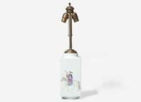A Chinese Famille Rose Decorated 'Cong' Vase