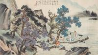 After Zhu Meicun, (Chinese, 1911-1993), Scholars