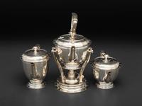 An American Silver Seven Piece Tea and Coffee Service with Matching Tray