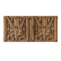 An Elmslie Designed Terra Cotta Fragment from the Oliver Morton School, Hammond, IN. 28.5" W x 5.5" D x 13.5" H — United States, Circa 1936