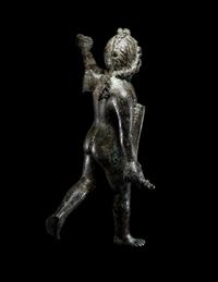 A Roman Bronze Nude Winged Eros