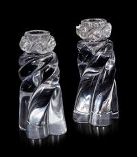 A Pair of Baccarat Aladdin Candlesticks