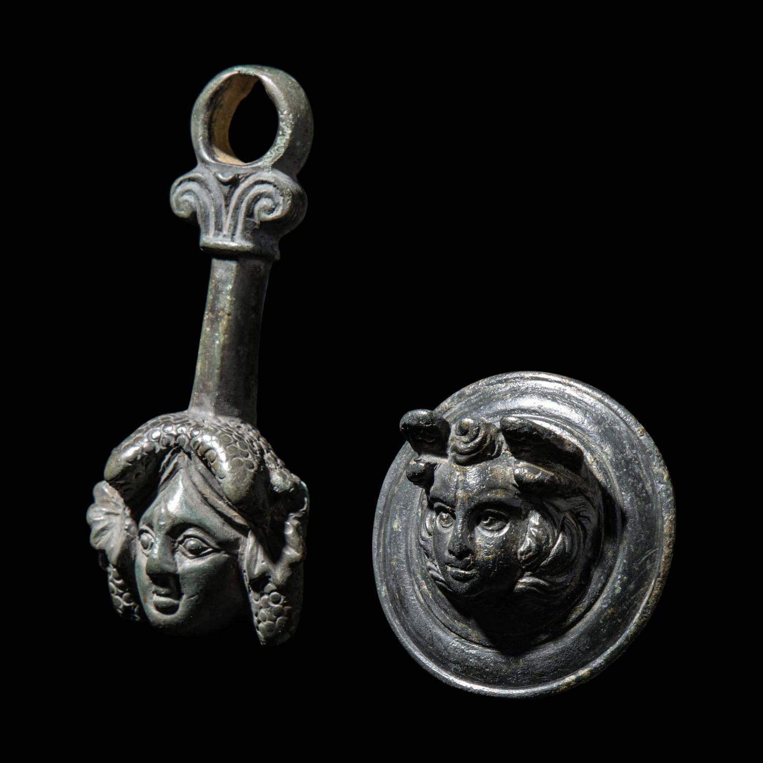 Two Roman Bronze Appliques