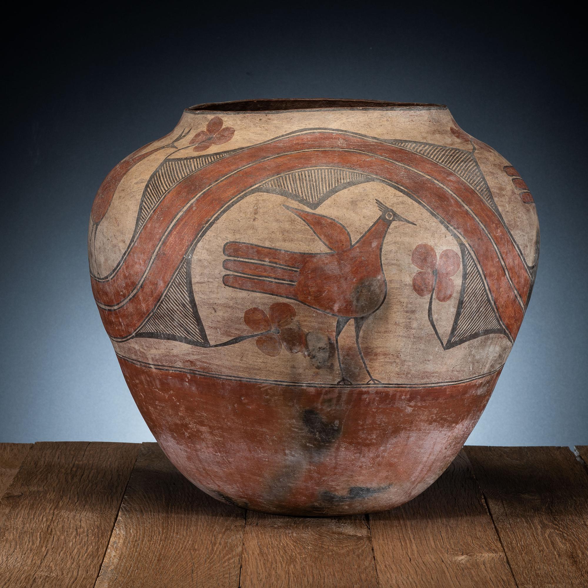 Zia Polychrome Pottery Olla