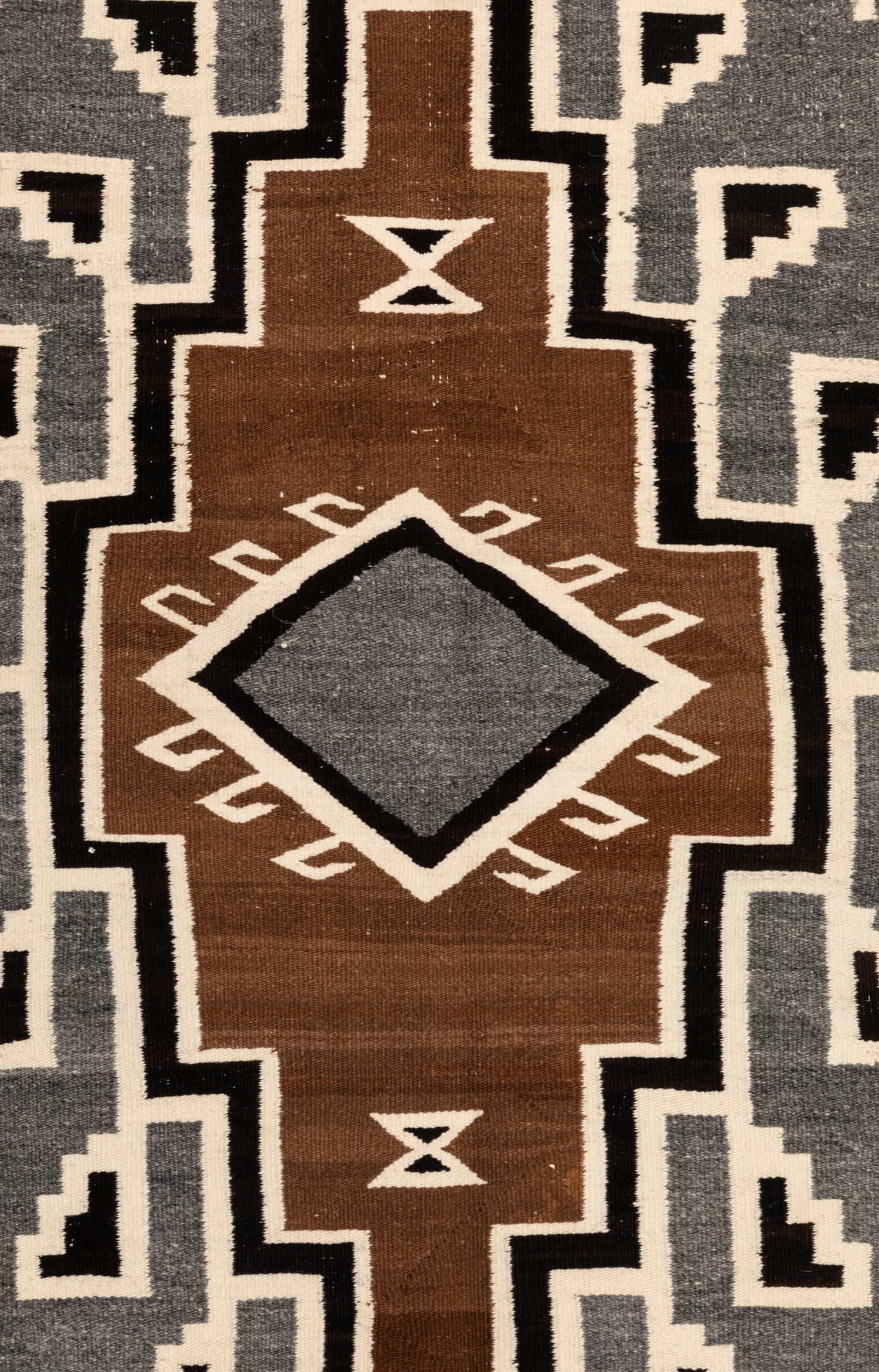 Navajo Two Grey Hills Weaving / Rug