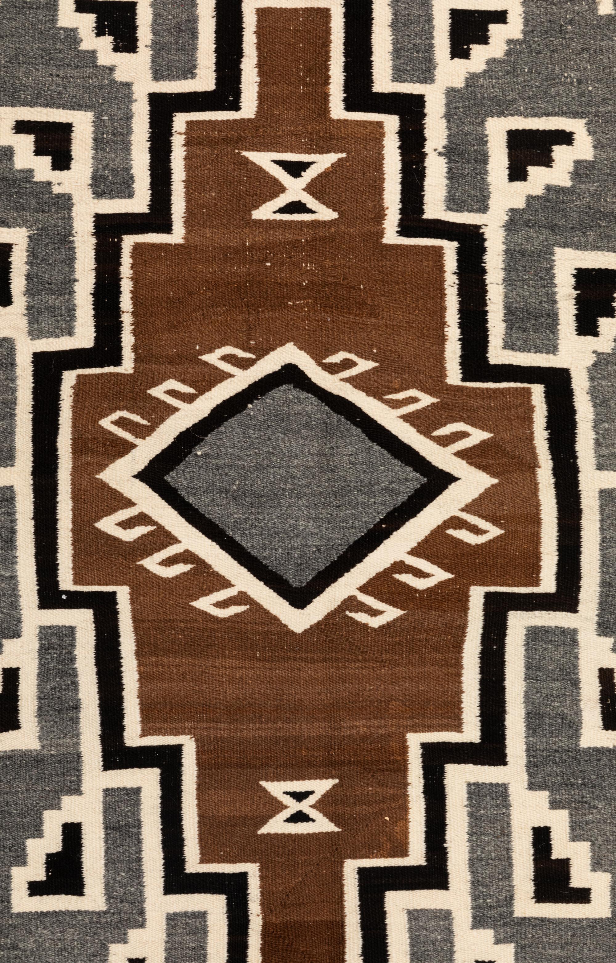 Navajo Two Grey Hills Weaving / Rug