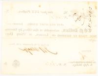 [WAR OF 1812]. Canadian Army Bill, 10 Dollar note issued January 1815.