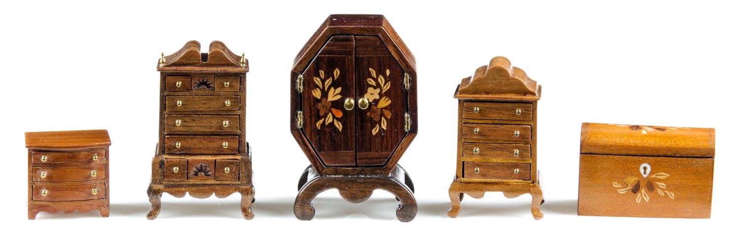 Five Decorative Articles Height of tallest 2 inches. — John Davenport