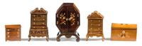 Five Decorative Articles Height of tallest 2 inches. — John Davenport