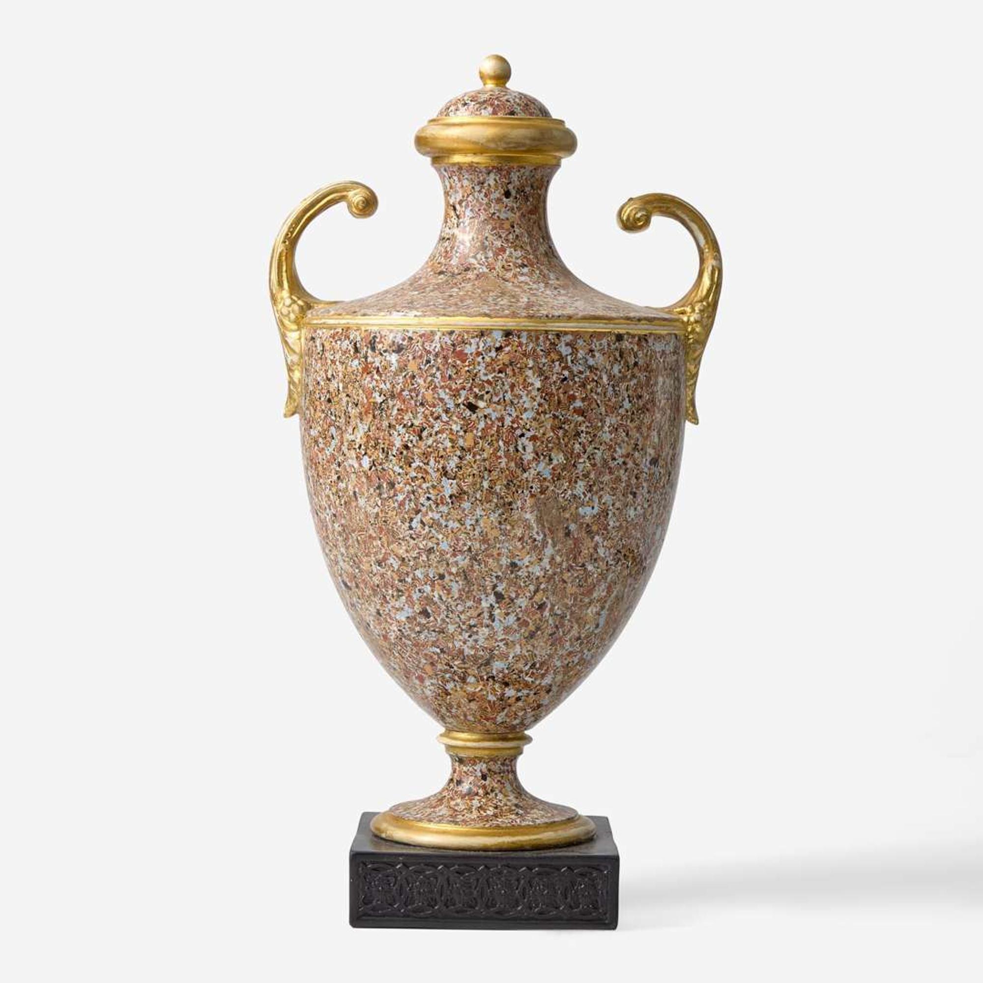 A Pair of Wedgwood White Terracotta Stoneware Covered Vases UK, circa 1795 and later
