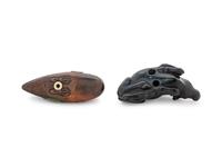 An Ebony and A Boxwood Netsuke