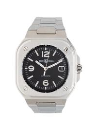 BELL & ROSS, BR 05 STAINLESS STEEL 'BLACK STEEL' WATCH