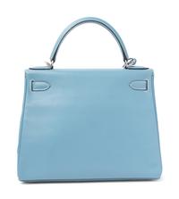 Hermès Kelly Retourne 28cm Blue Jean Bag, 2005