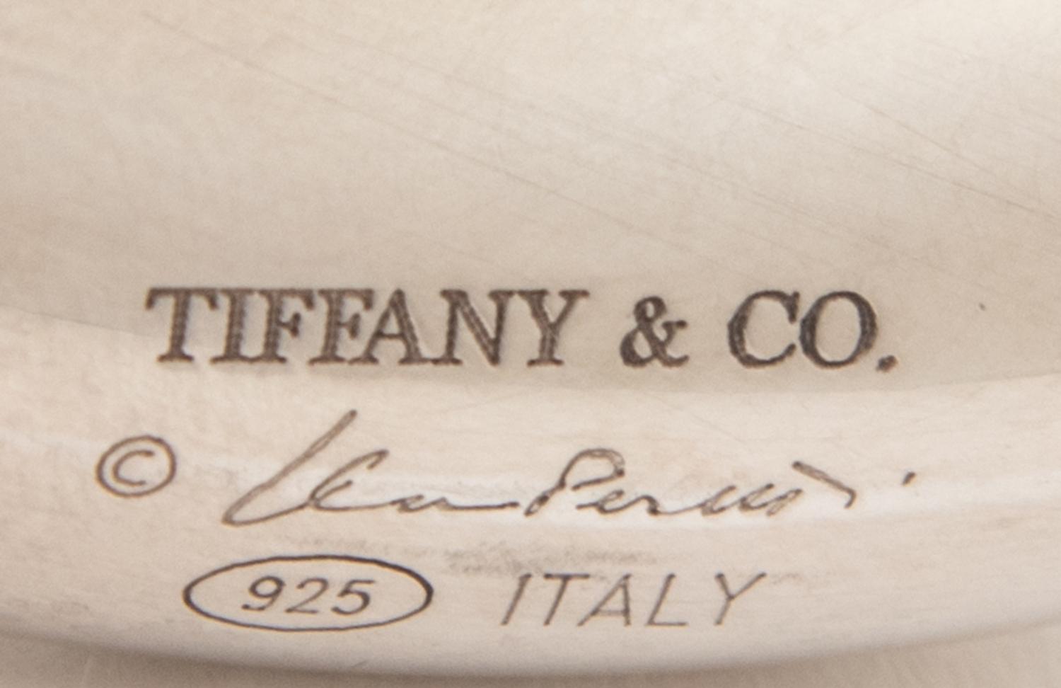 Elsa Peretti, Tiffany & Co,; Infinity Buckle & Black Leather Belt