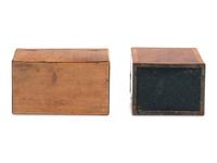 Two English Mahogany Tea Caddies