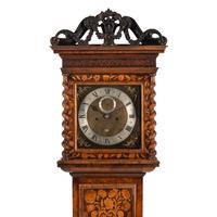 A William and Mary Walnut and Marquetry Tall Case Clock