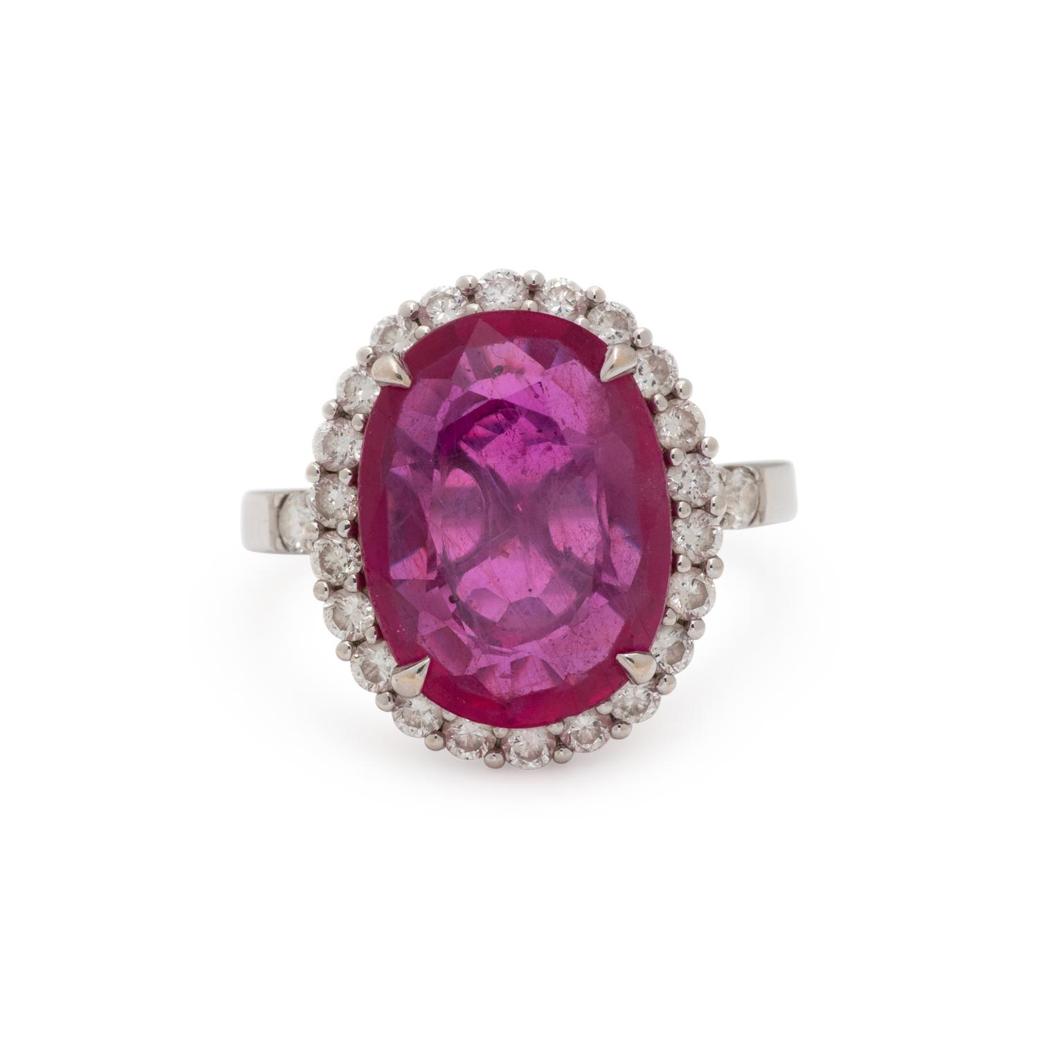 COMPOSITE GEMSTONE AND DIAMOND RING