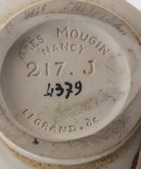 A Mougin Nancy Pottery Vase Height 6 3/4 inches.