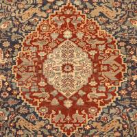 A Persian Wool and Silk Rug