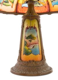 A Miller Reverse-Painted Lamp