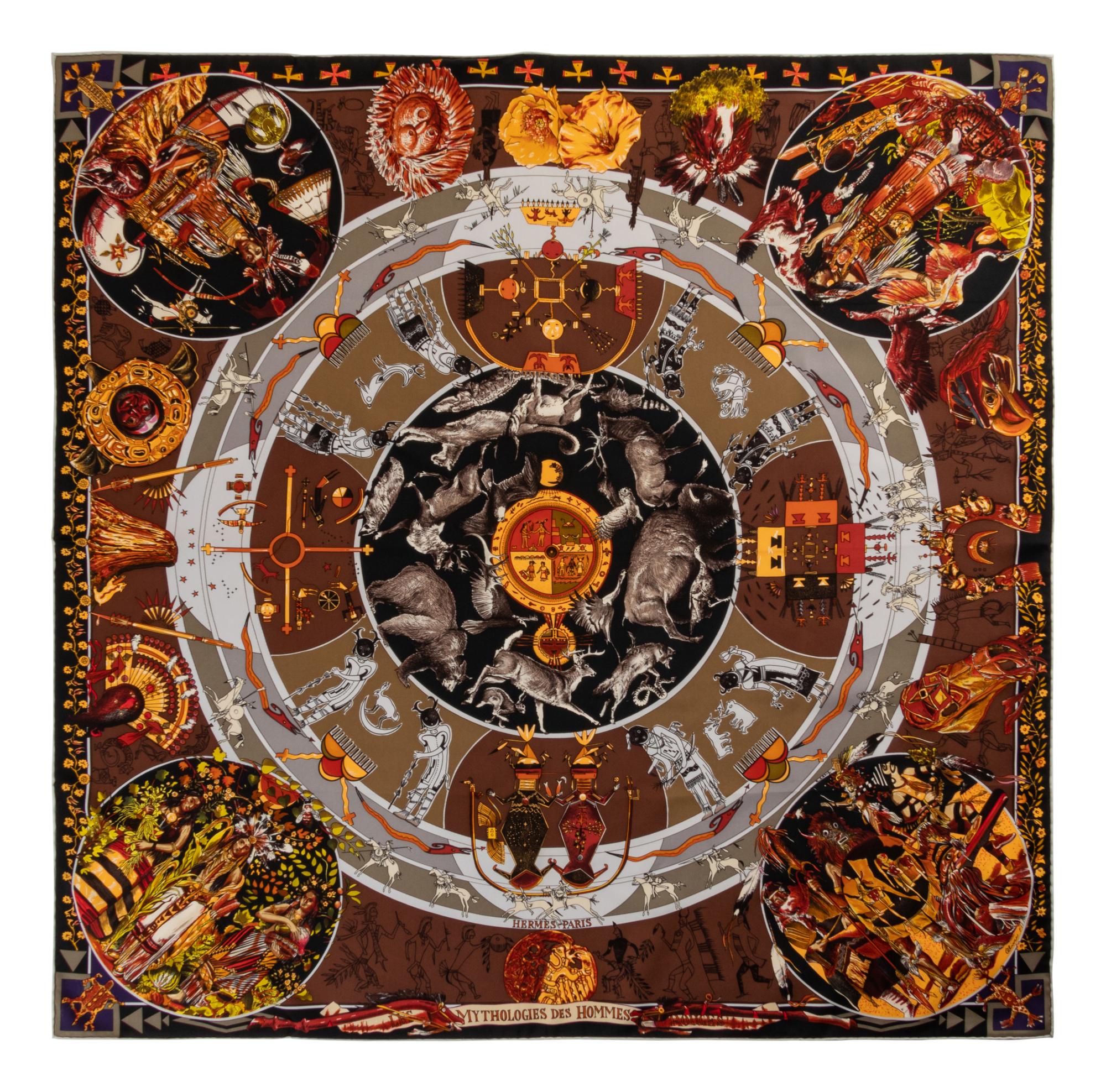 Hermès Kermit Oliver 90cm Silk Scarf