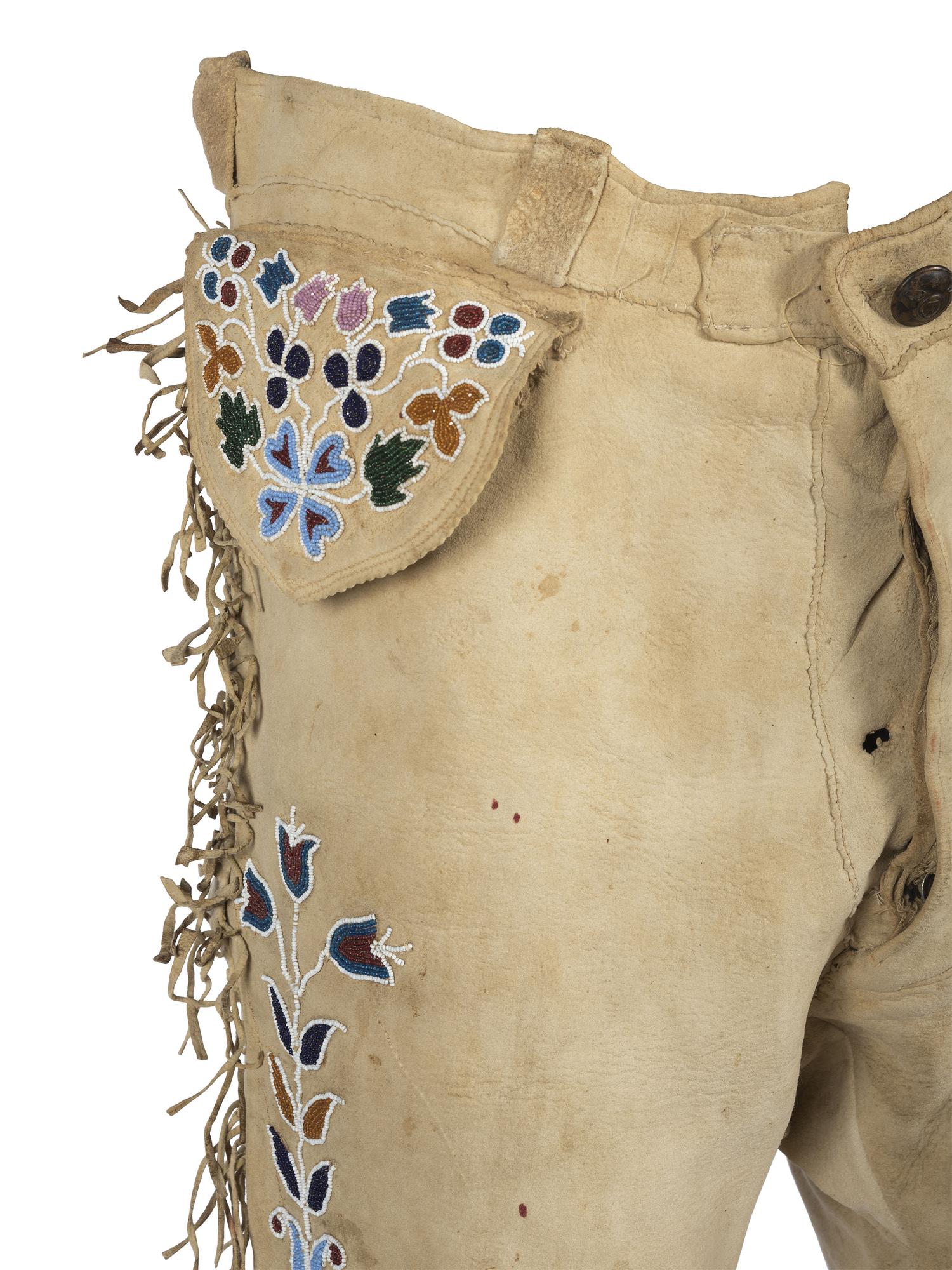 Apsáalooke [Crow] Beaded Hide Trousers