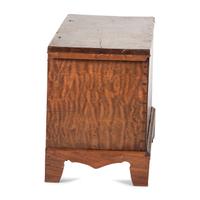 A Chippendale Tiger Maple Blanket Chest