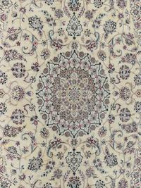 A Nain Silk and Wool Blend Rug