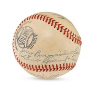 A 1946 Houston Buffaloes Team Signed Autograph Baseball