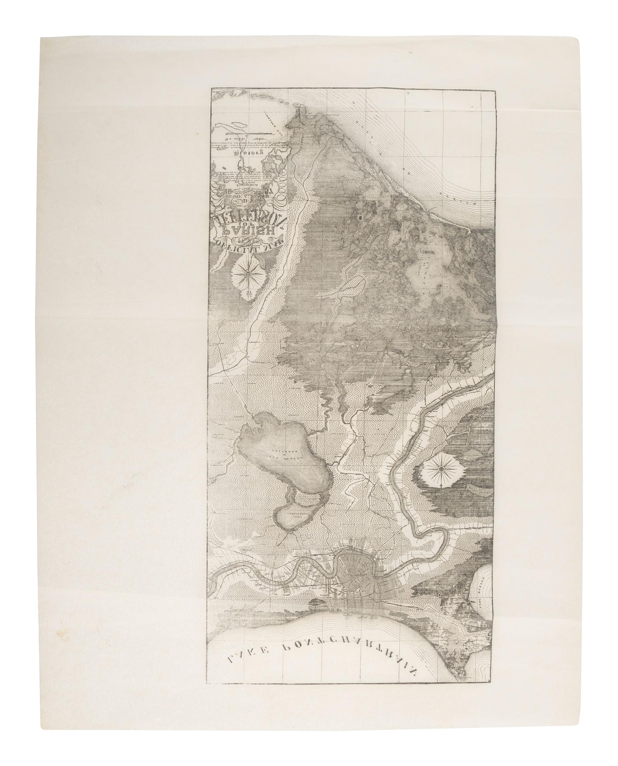 [MAPS - LOUISIANA - WAR OF 1812]. Maps of Louisiana, incl. Battle of New Orleans battle site map.