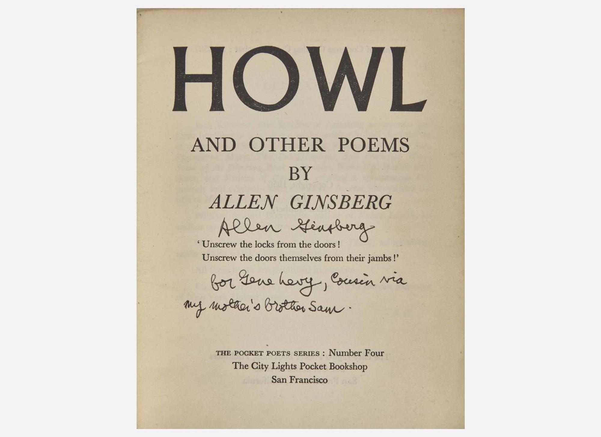 [Literature] Ginsberg, Allen: Howl and Other Poems