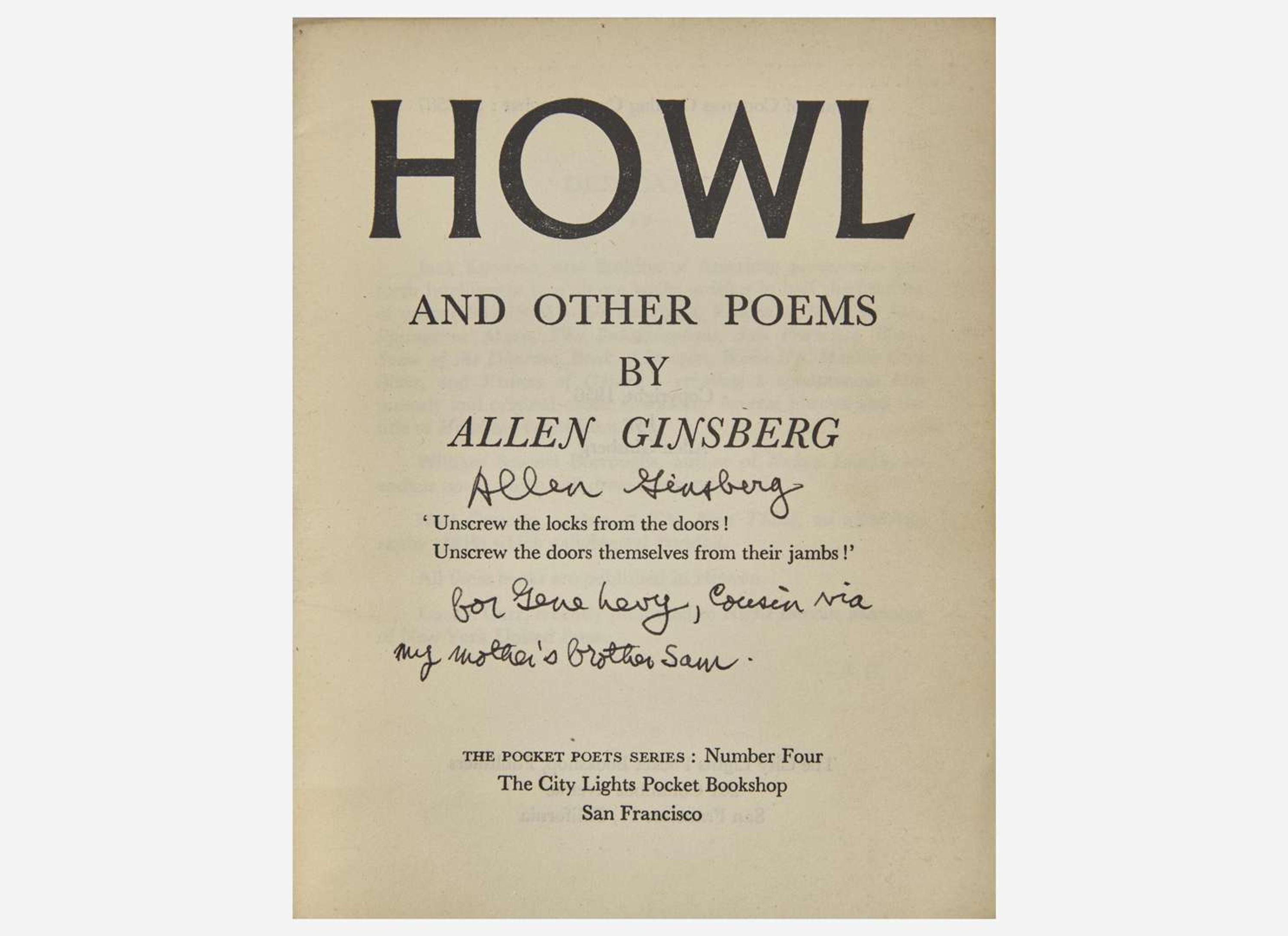[Literature] Ginsberg, Allen: Howl and Other Poems
