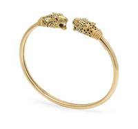 An 18 Karat Yellow Gold, Enamel and Ruby Panther Bracelet, French, 11.00 dwts.