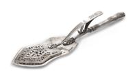 A Russian Silver Sardine Server, Mark of Gustav A. Petrell, assay mark of Dimitry Tverskoy, St. Petersburg, 1839, of spade form with pi