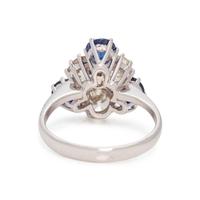 DIAMOND AND SAPPHIRE RING
