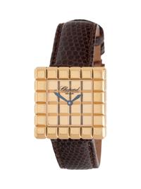 CHOPARD, 18K YELLOW GOLD 'ICE CUBE' WATCH