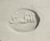 A Roman Carnelian Ring Stone with a Quadriga Chariot and Driver
