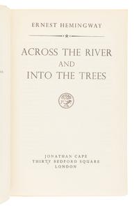 HEMINGWAY, Ernest. A group of 5 FIRST ENGLISH EDITIONS, comprising: