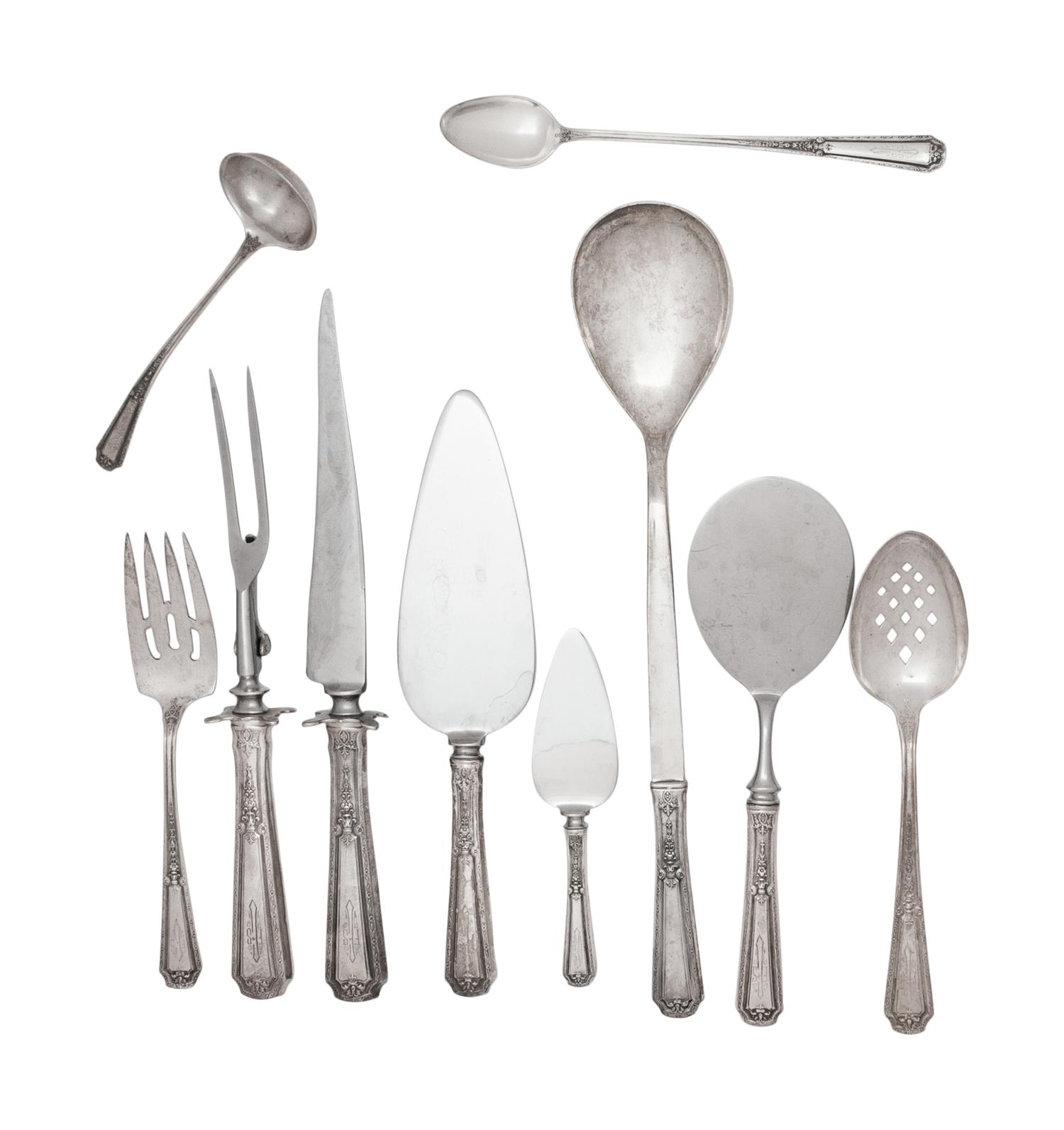 An American Silver Flatware Service