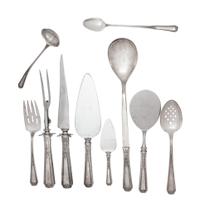 An American Silver Flatware Service