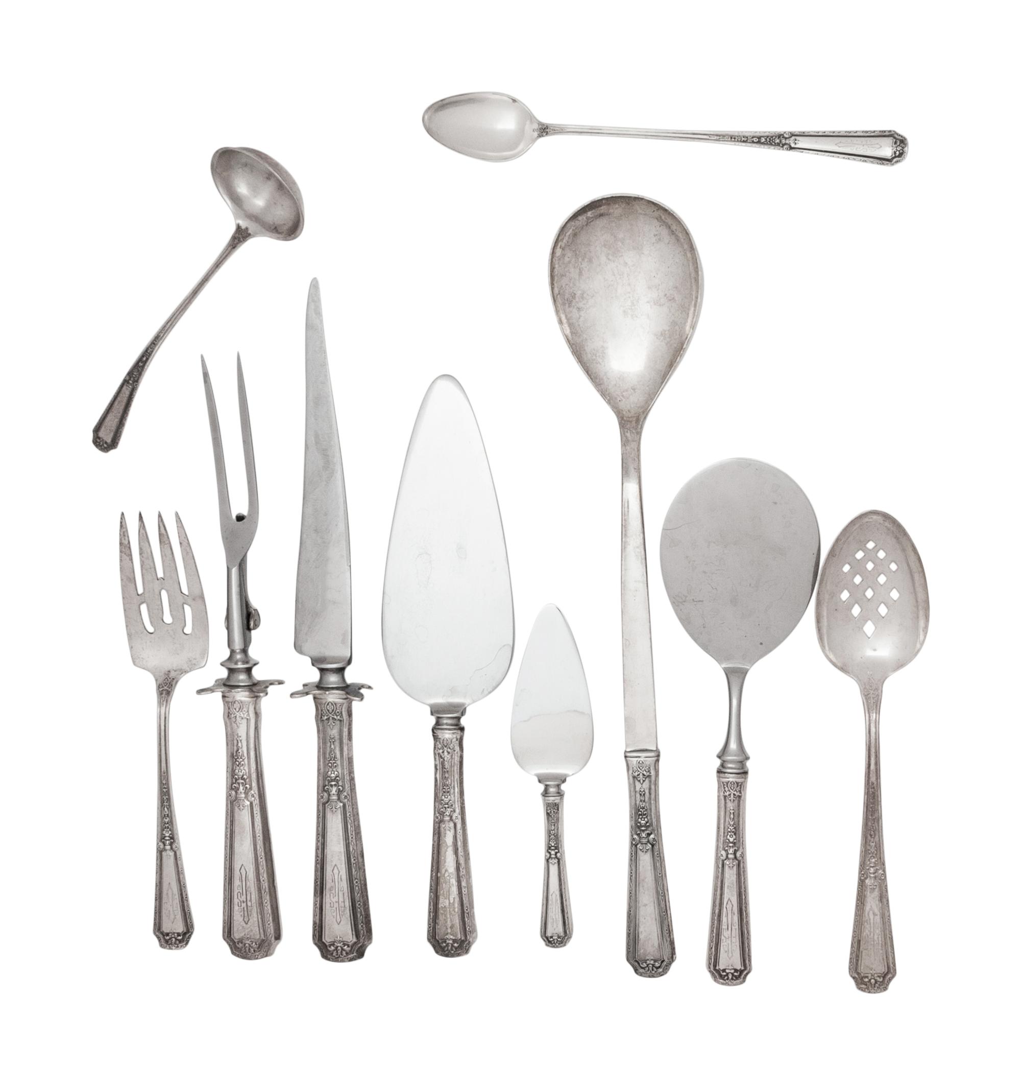An American Silver Flatware Service