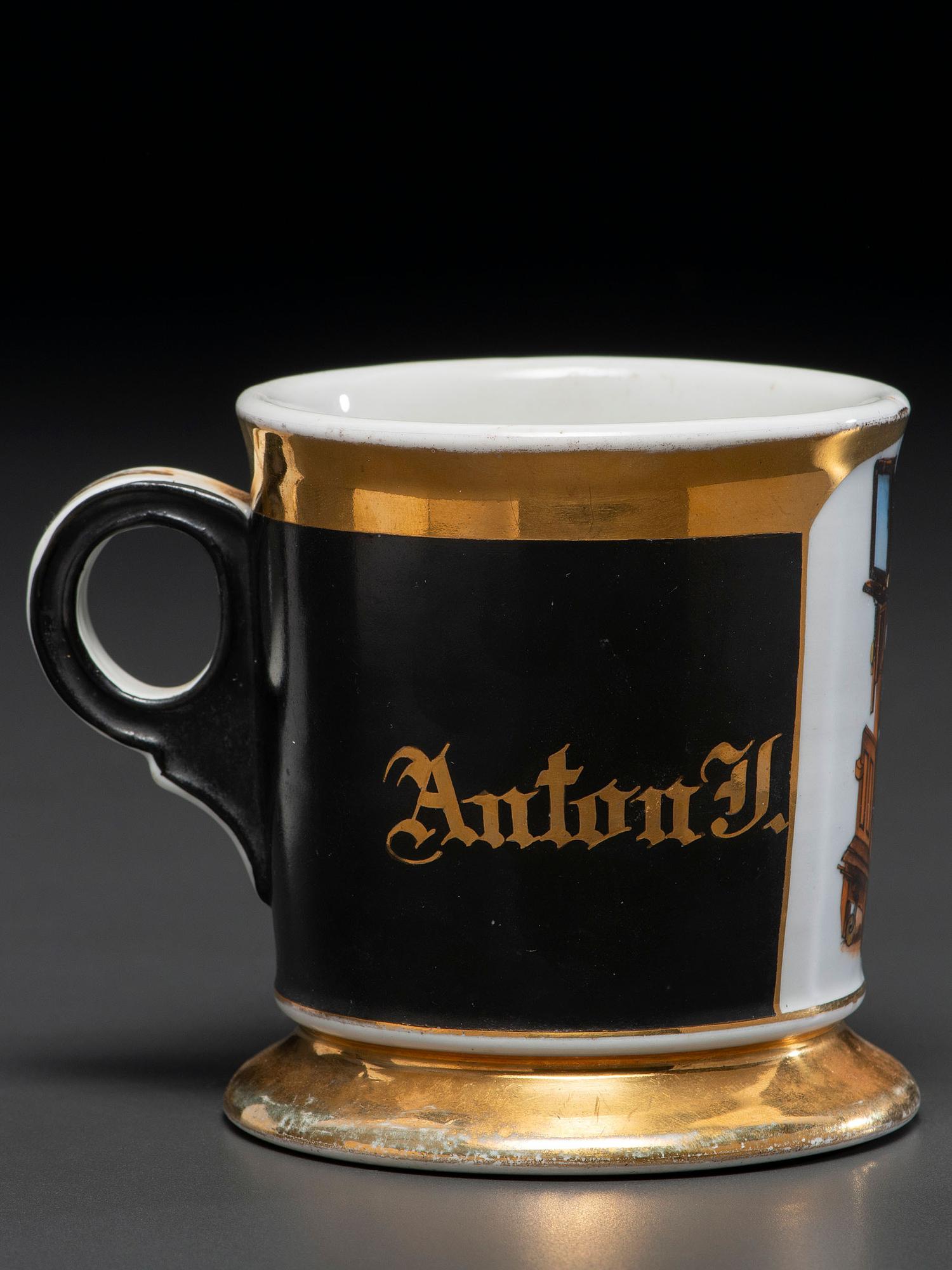 A Photographer's Porcelain Occupational Shaving Mug