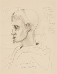 Jean Cocteau (French, 1889-1963) — François Le Grix (a double-sided drawing)