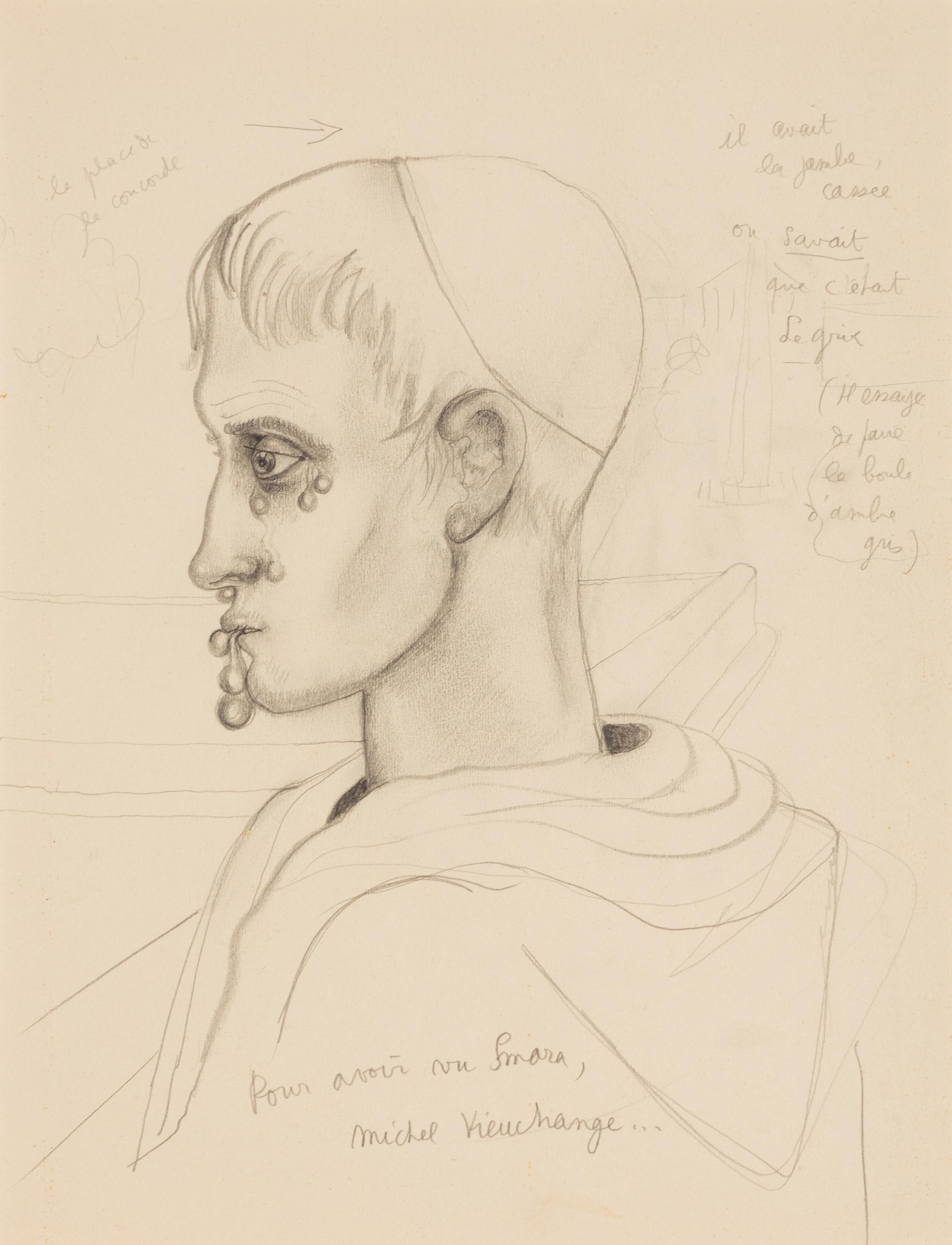 Jean Cocteau (French, 1889-1963) — François Le Grix (a double-sided drawing)