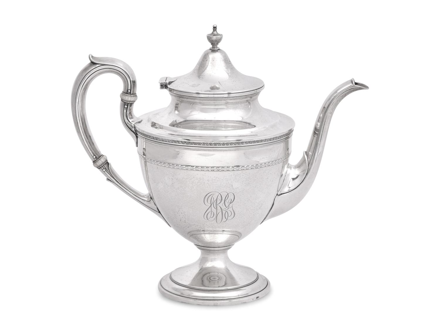 An American Silver Coffee Pot