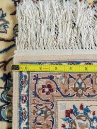 A Nain Silk and Wool Blend Rug
