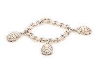 Kieselstein-Cord Sterling Silver Turtle Charm Bracelet, 1996