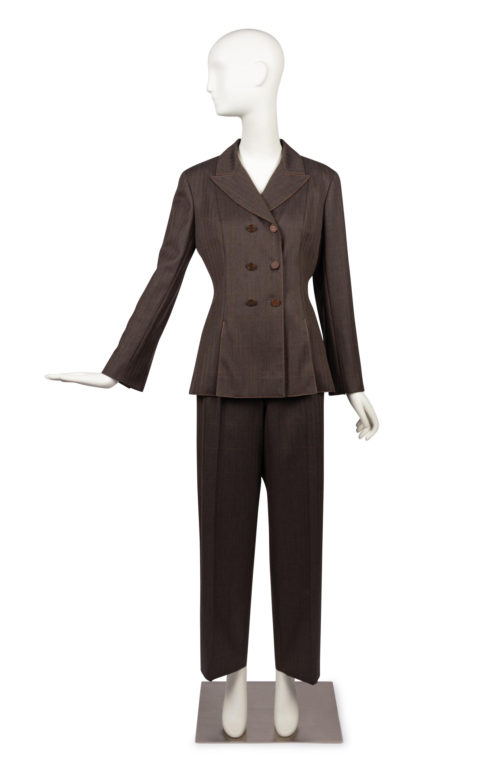 Chanel Brown Pant Suit, 2000-10s